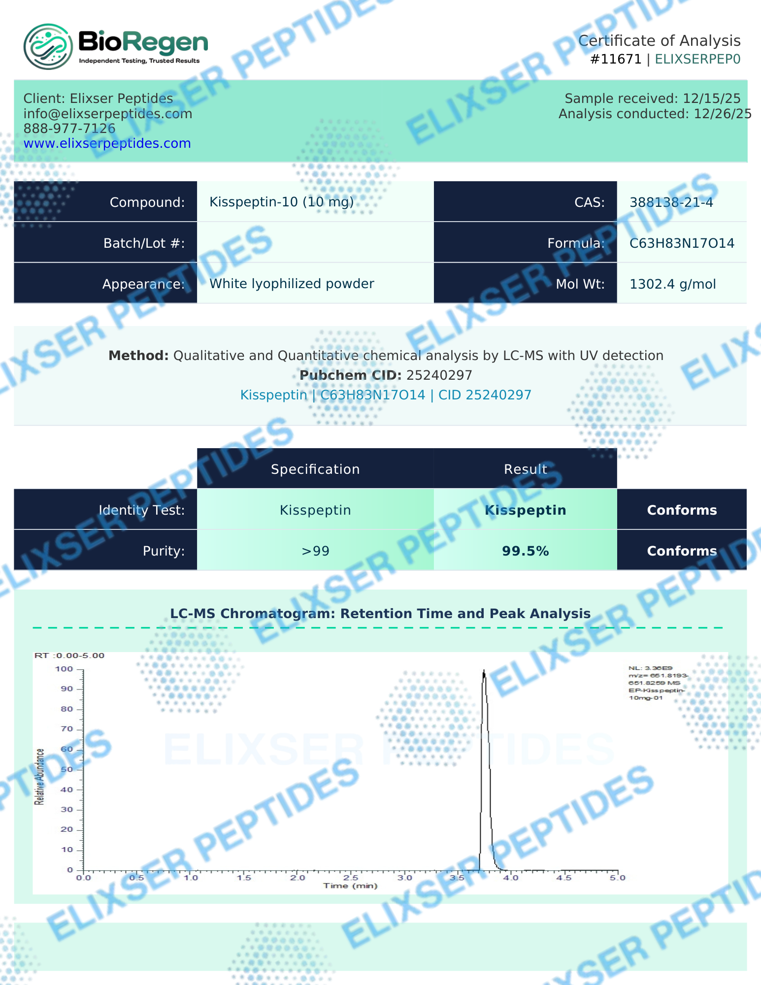 KISSPEPTIN-10 [10mg]